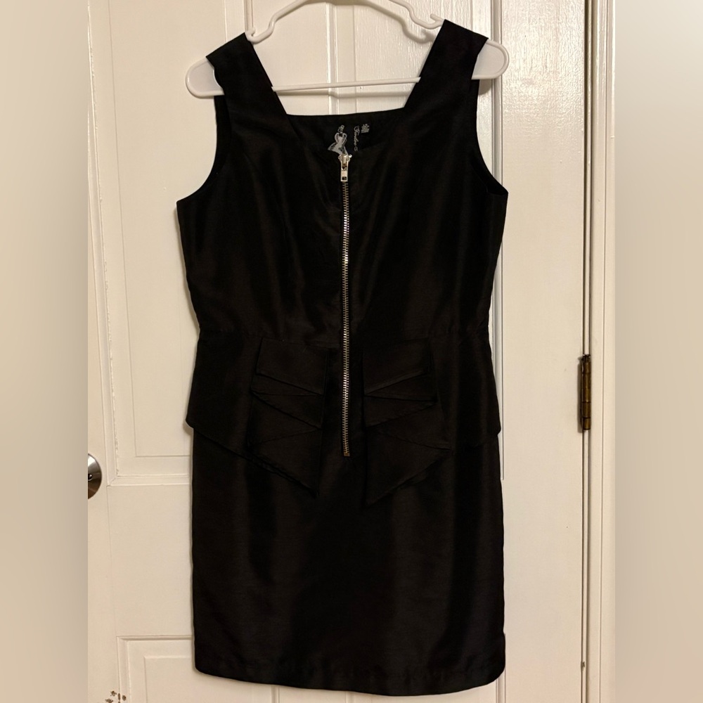 Twelve by Twelve Black Zippered Mini Dress